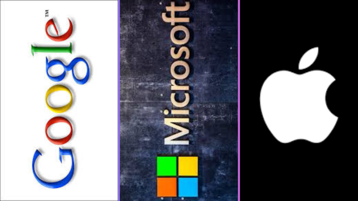 Apple, Google, and Microsoft